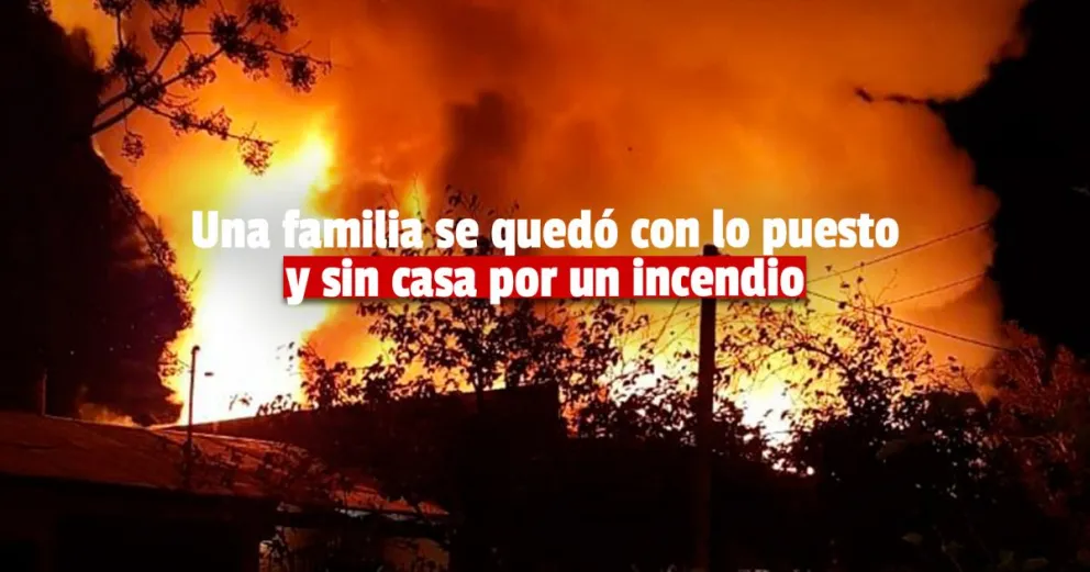 Pocito: pérdidas totales en una vivienda por un incendio