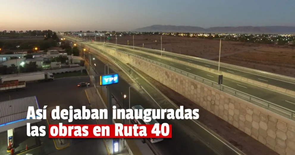 Reviví el acto de habilitación de las obras en la Ruta 40 