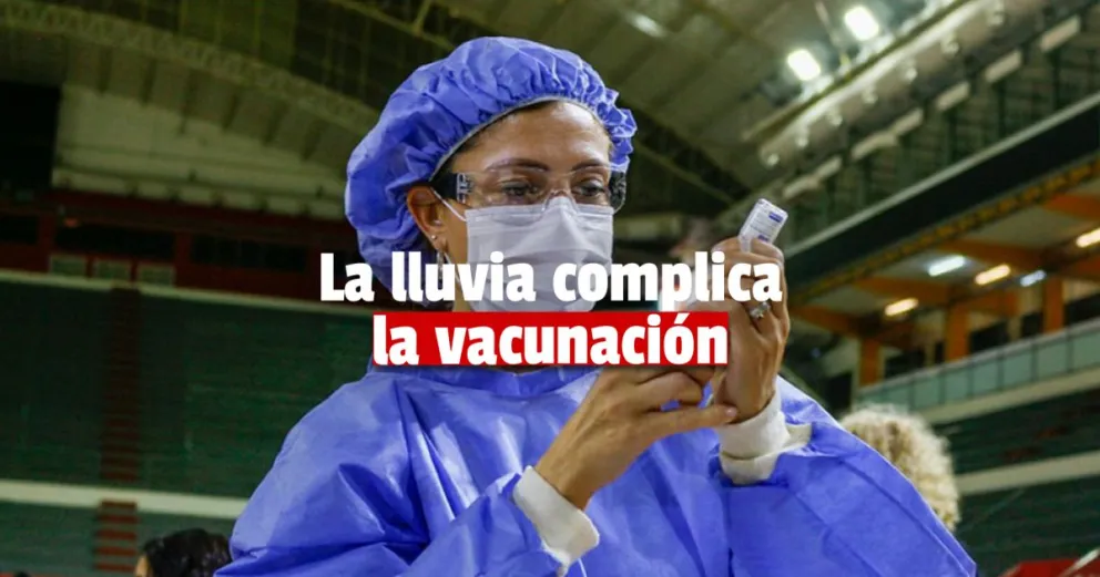 Por la lluvia, se suspende la vacunación en el Aldo Cantoni y en el Autovac del Estadio del Bicentenario