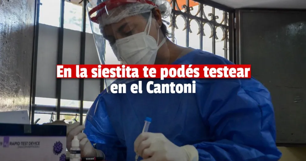 Tras la suspensión momentánea, se reactivan los testeos en el Aldo Cantoni