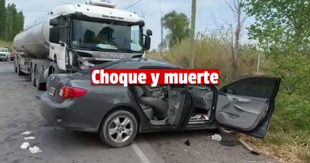 Caucete: un hombre murió en un siniestro vial que involucra a un camión y a un auto