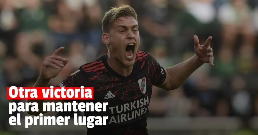 River le ganó a Banfield y sigue firme en la punta de la Liga Profesional