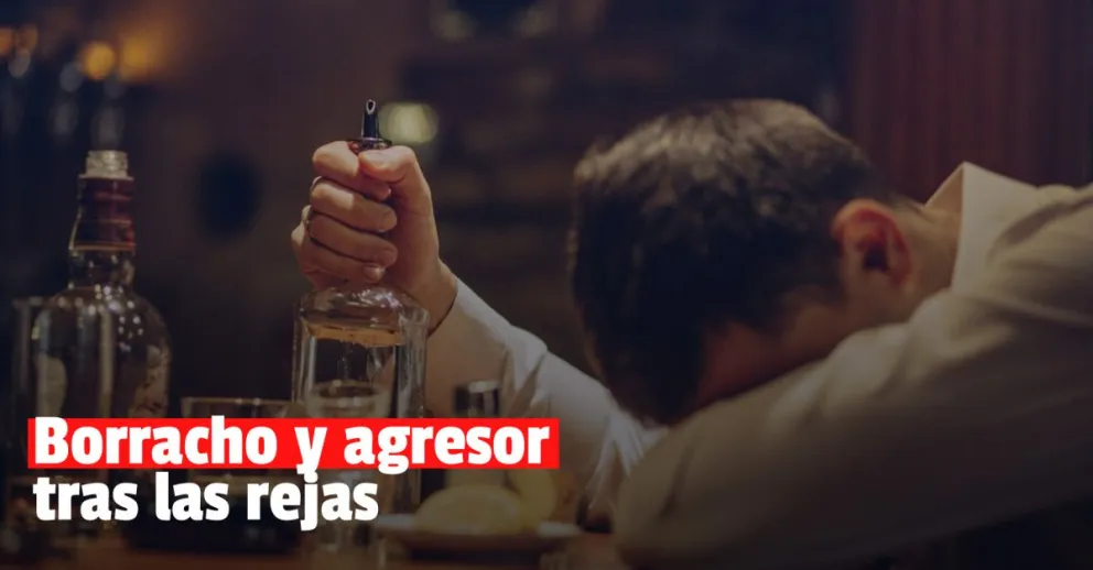 Un hombre se emborrachó y golpeó a su pareja