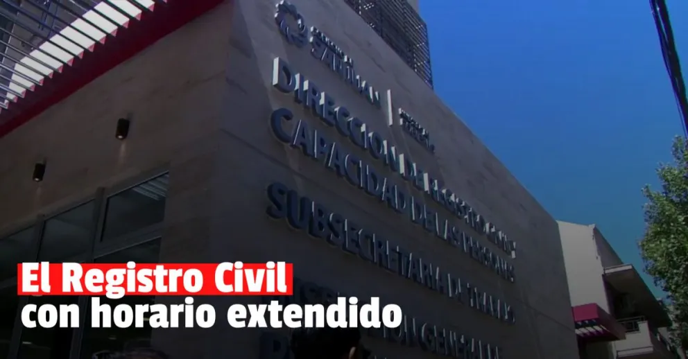 Desde este martes, el Registro Civil atenderá de corrido