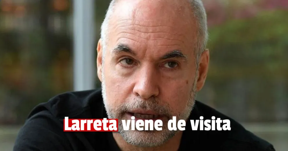 Horacio Rodríguez Larreta llega a San Juan con una nutrida comitiva