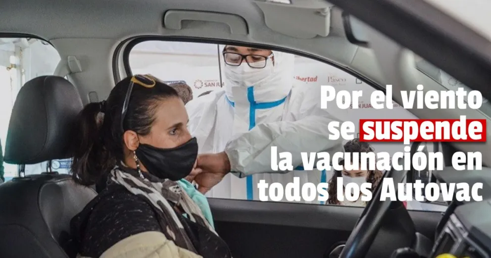Se suspende la vacunación en todos los Autovac de la provincia