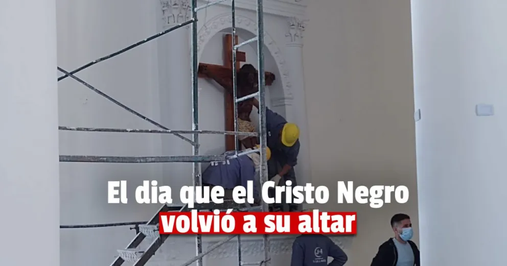 A horas de la reapertura así está el templo de Jáchal