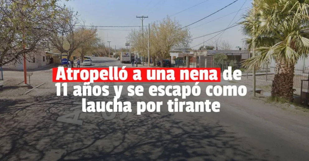 Un auto atropelló a una nena de 11 años y se dio a la fuga