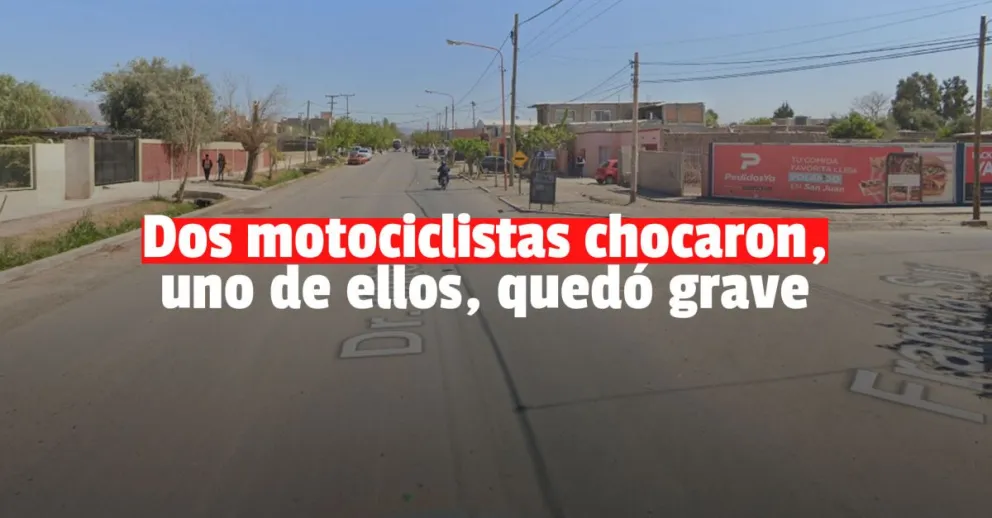 Un choque entre motos dejó a un motociclista grave