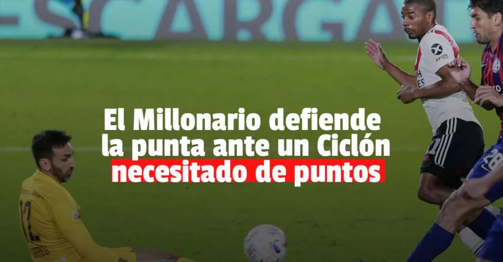 River busca asegurar la punta ante San Lorenzo