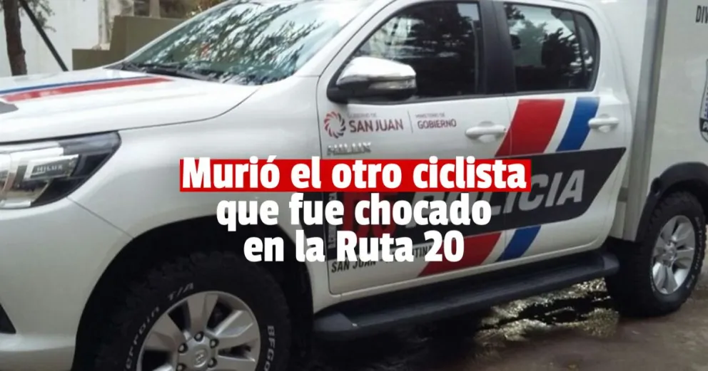 Fallecieron los dos ciclistas del siniestro vial en la Ruta 20