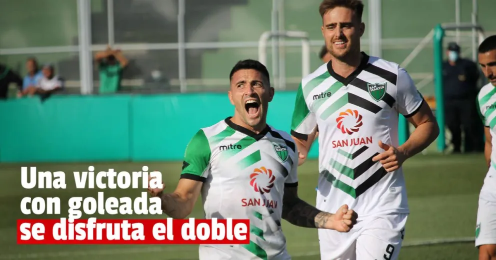 San Martín se reencontró con la victoria y goleó a Tristán Suárez