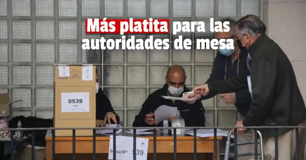 Dispusieron un aumento para las autoridades de mesa