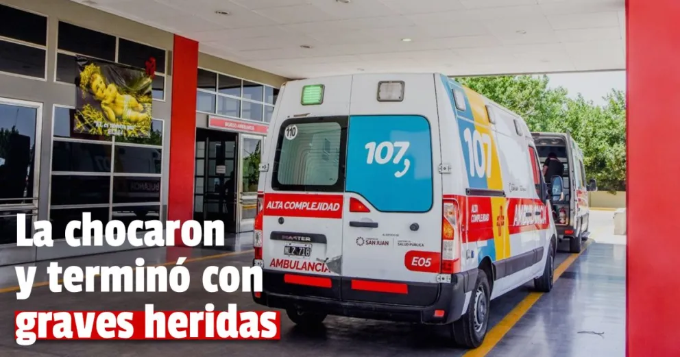 Una mujer fue atropellada mientras cruzaba la calle y terminó en el hospital