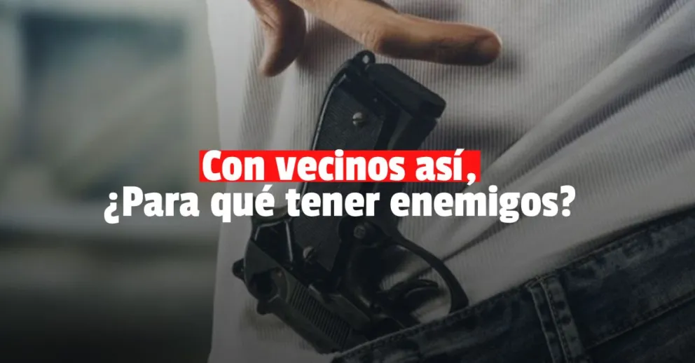 Amenazó a su vecino con un arma y terminó tras las rejas