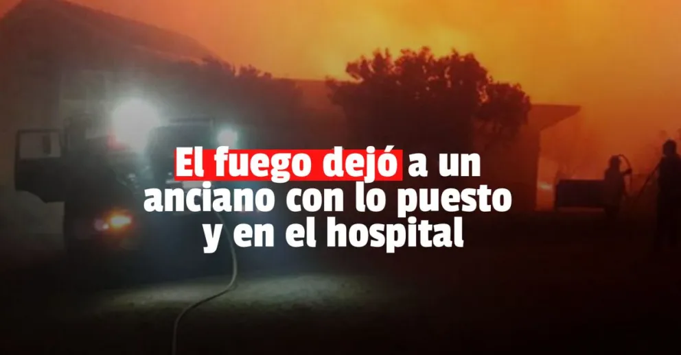 Un abuelo perdió todo en un incendio  