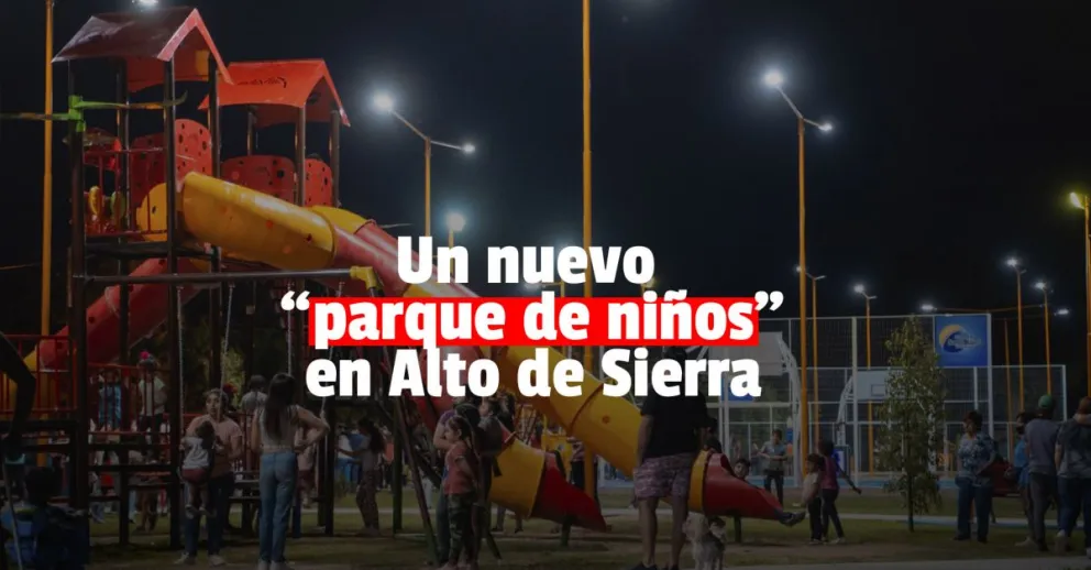 Inauguraron un nuevo espacio verde en Alto de Sierra