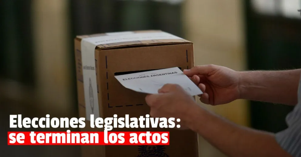 Rige desde este miércoles la prohibición de actos de gobierno en campaña