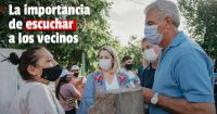El Frente de Todos realizó una caminata en Rivadavia para dialogar con los vecinos