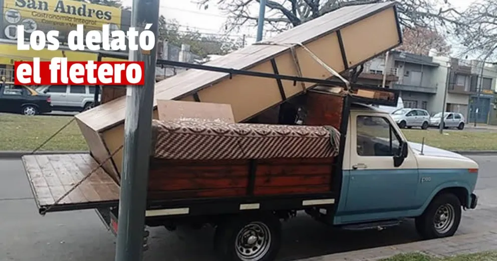 Transportaron lo robado en un flete y el conductor los delató