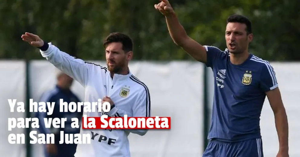 La Conmebol confirmó el horario del partido de la Selección Argentina en San Juan