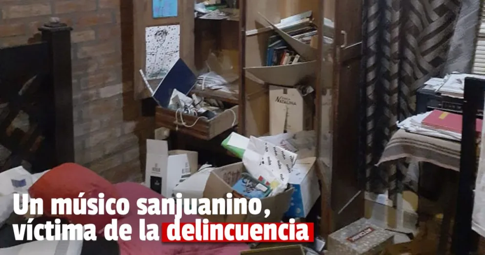 Delincuentes ingresaron a la casa de un músico jachallero y le robaron una gran cantidad de equipamiento 