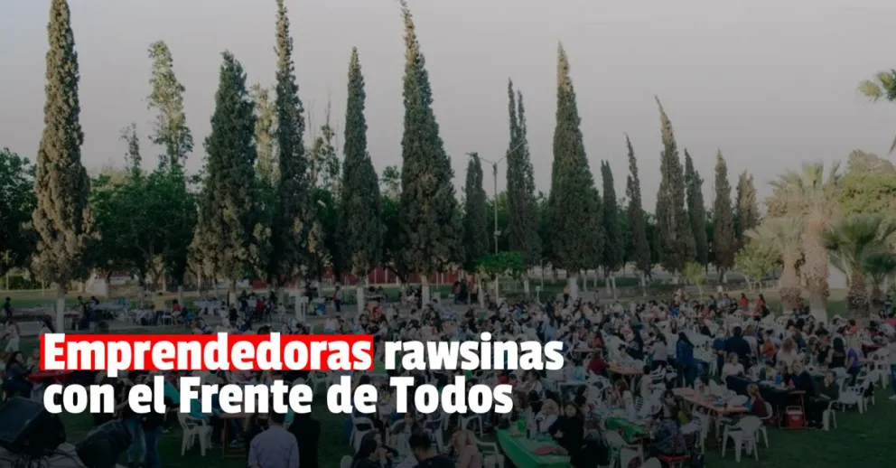 Emprendedoras de Rawson mostraron su apoyo al Frente de Todos