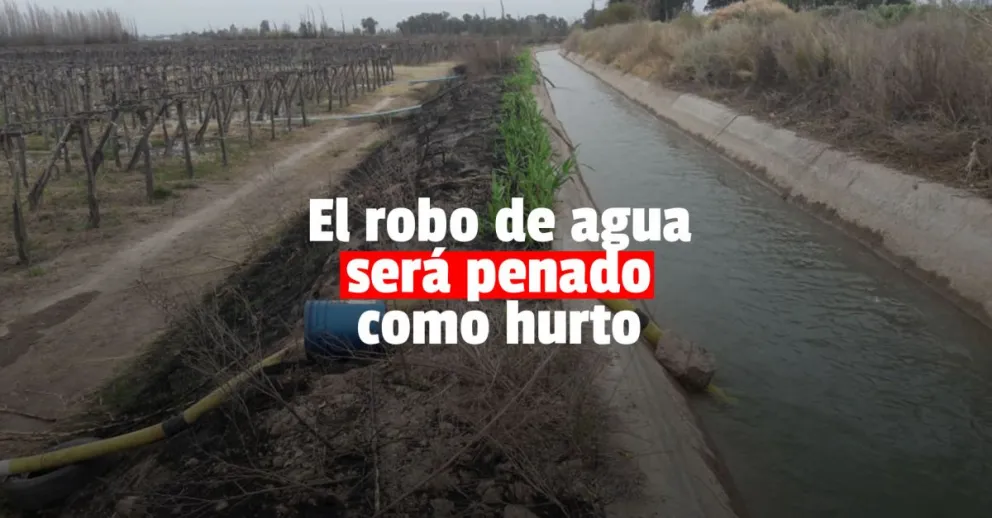 Robo de agua de riego: ahora será calificado como hurto