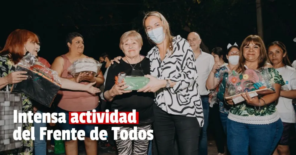 El Frente de Todos visitó a vecinos de Capital, Rawson y 9 de Julio