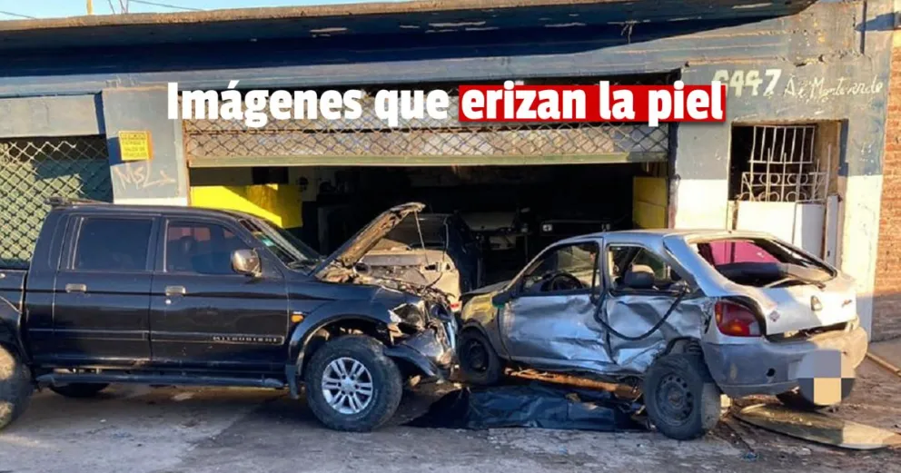 Impresionantes imágenes de un choque fatal en Burzaco