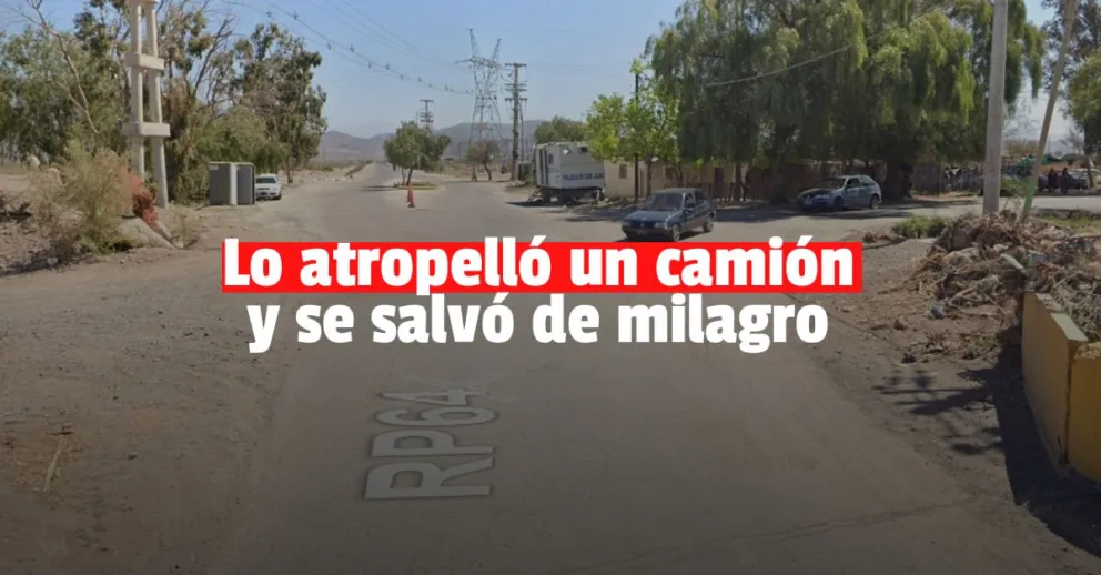 Un camión atropelló a un nene de seis años y lo mandó al hospital