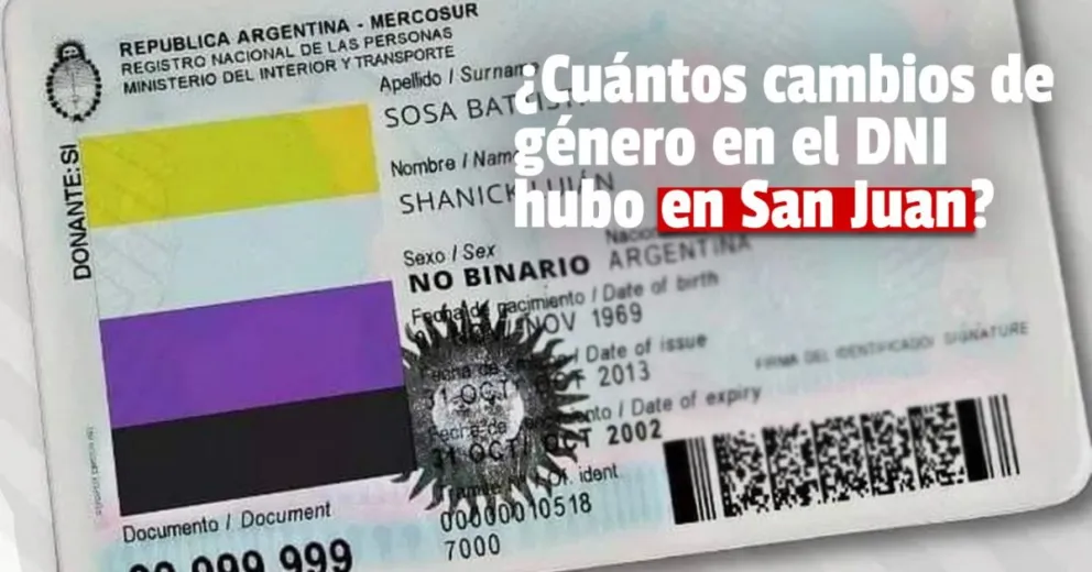 ¿Cuántos cambios de género hubo en San Juan?