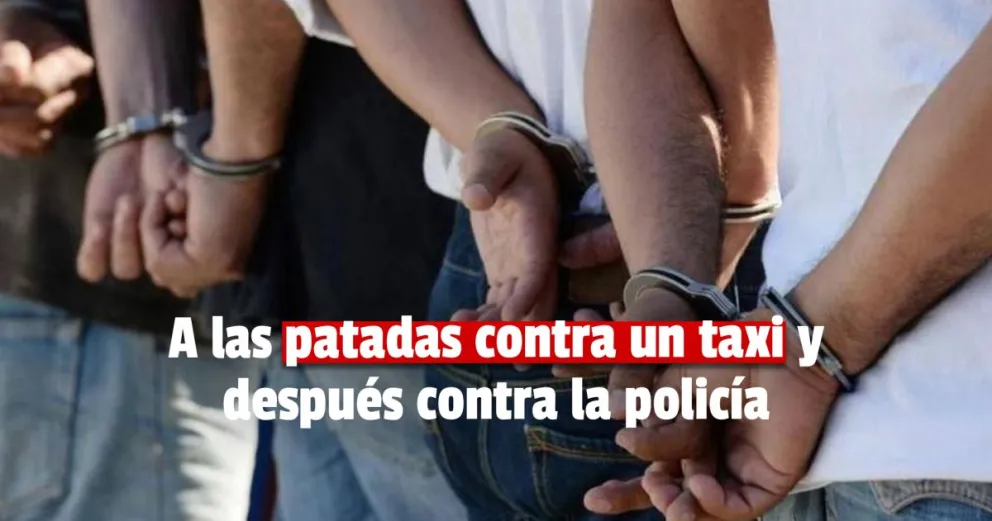 Tres detenidos por agredir a un taxista y luego a la policía