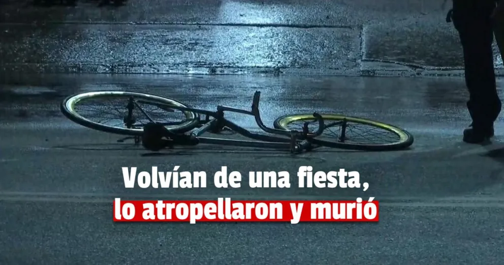 Un ciclista murió al ser atropellado por unos jóvenes que regresaban de un boliche
