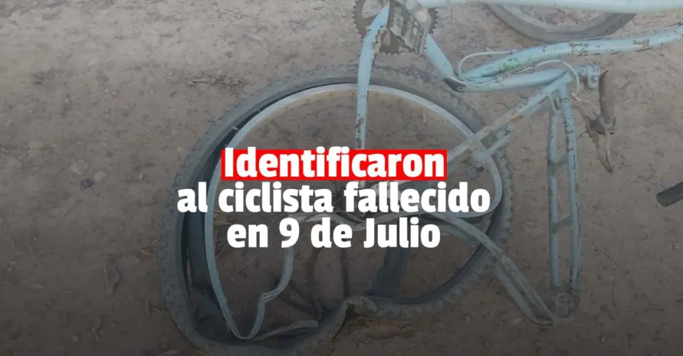 Identificaron al ciclista fallecido en 9 de Julio