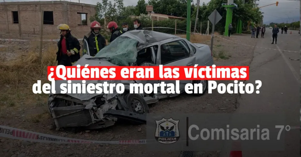Identificaron a las víctimas mortales del siniestro vial en Pocito