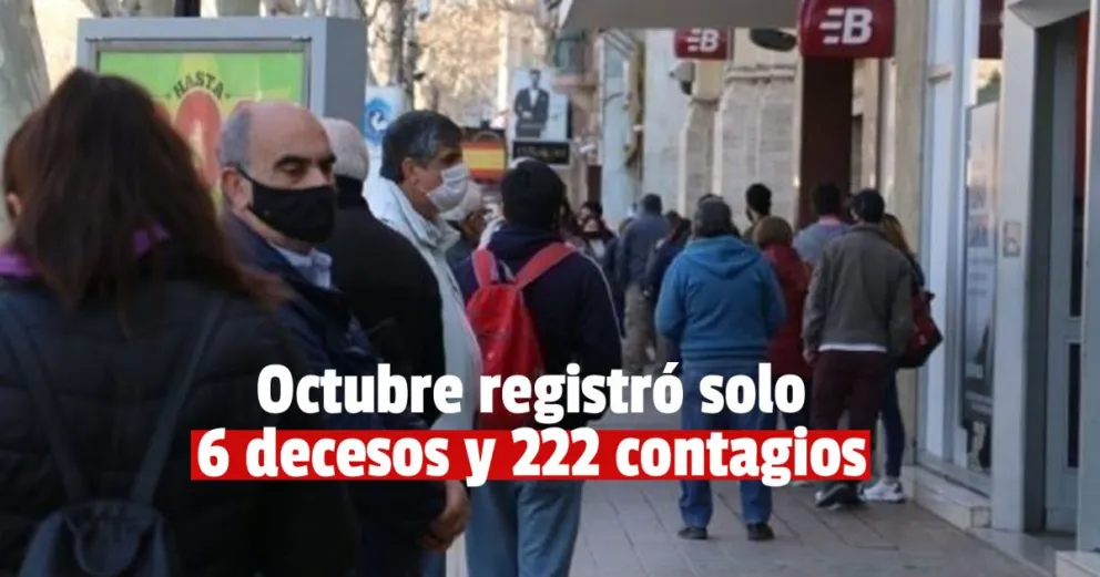 Octubre, el mes en el que descendieron considerablemente los contagios 