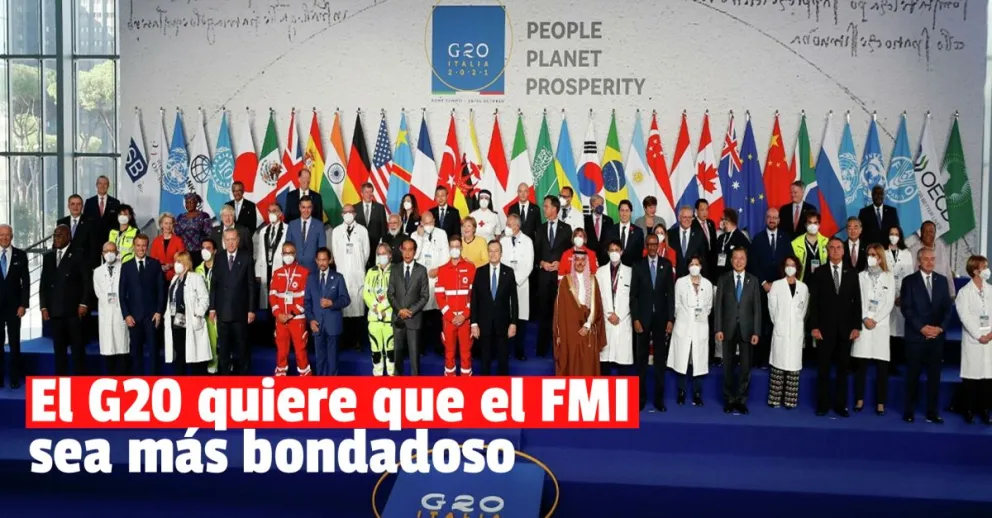 El G20 recomendó al FMI revisar su política de sobrecargos para los países endeudados con el organismo