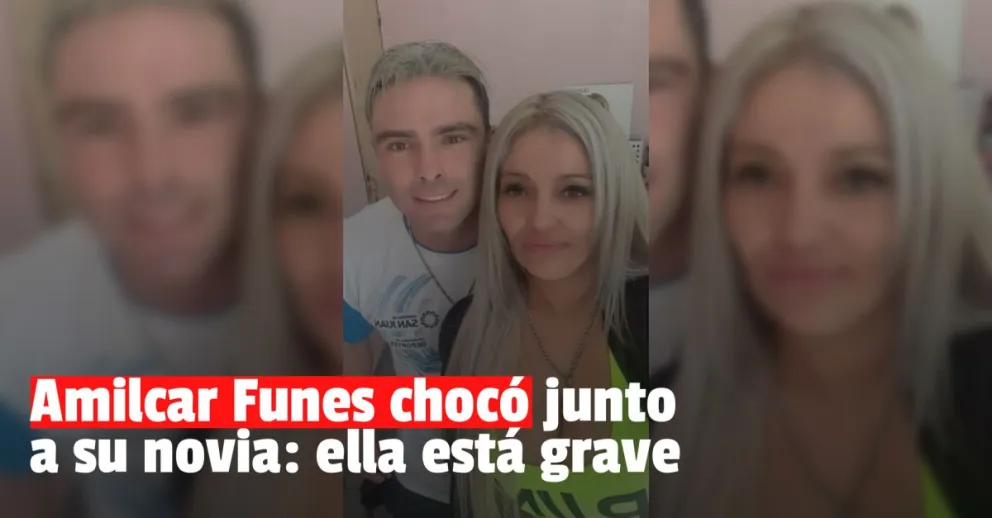 Amílcar Funes chocó y su novia está grave