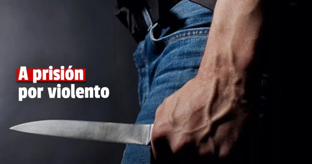 Agredió a su ex con un cuchillo y fue condenado a prisión efectiva