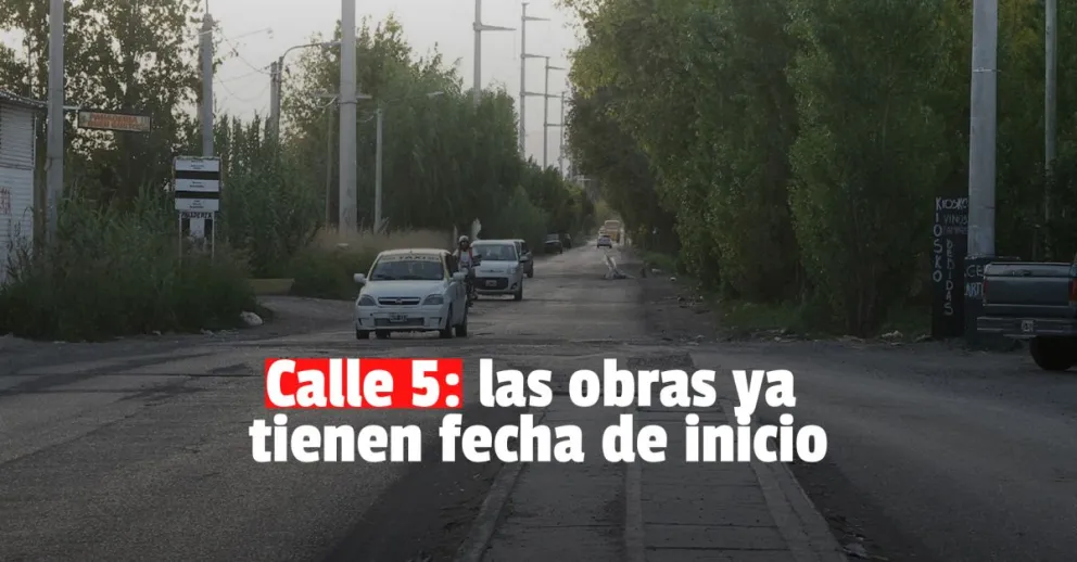 Estiman que en febrero comenzará la obra en la calle 5