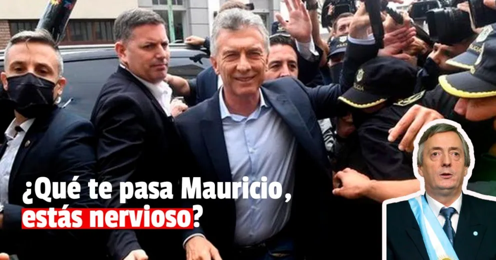Mauricio Macri atacó a un cronista de C5N y rompió un micrófono