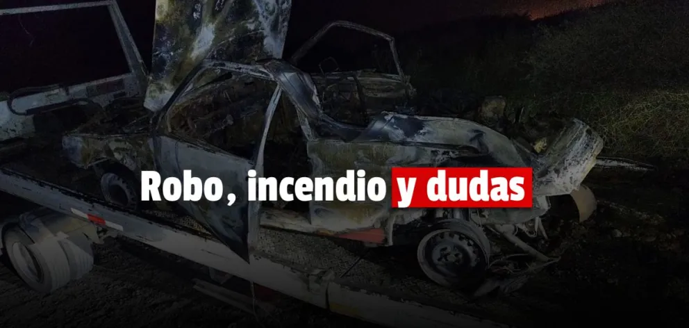 Le robaron el auto a una policía en Capital y apareció incendiado en 9 de Julio 