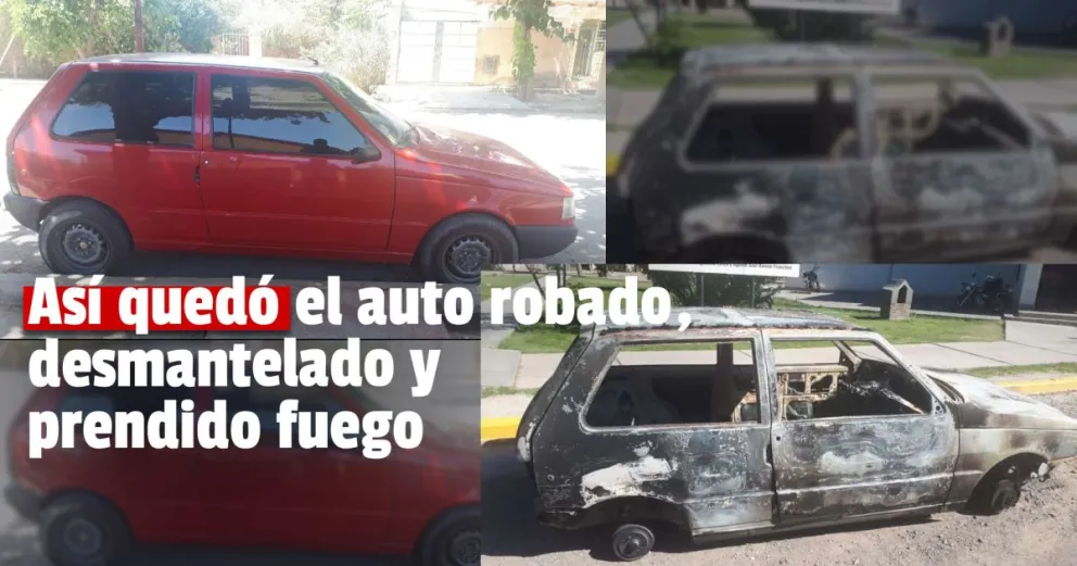 Preocupación por la cantidad de autos robados desmantelados y quemados