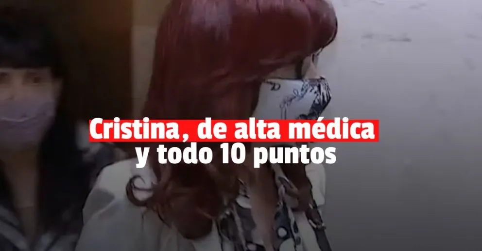 Cristina Kirchner recibió el alta tras su operación 