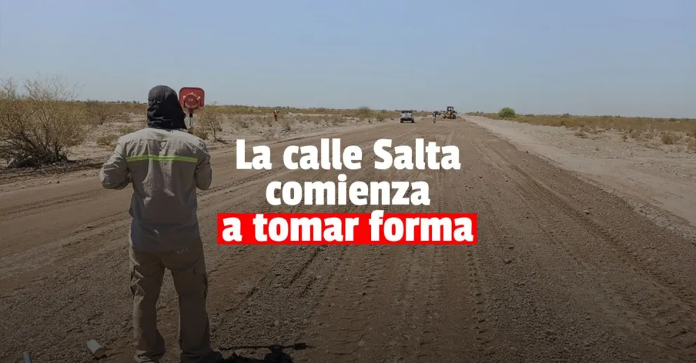 Avanzan las obras en la calle Salta norte