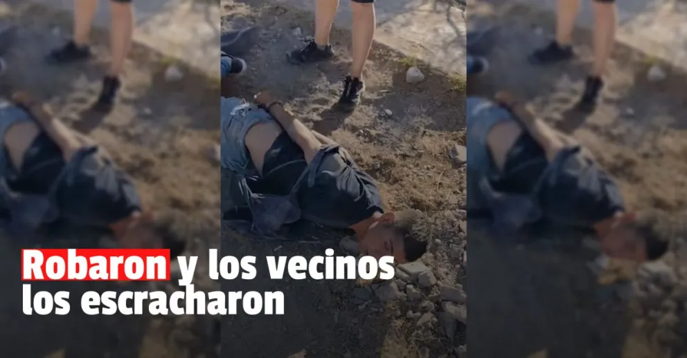 Vecinos detuvieron a dos ladrones, los agredieron y los escracharon en las redes