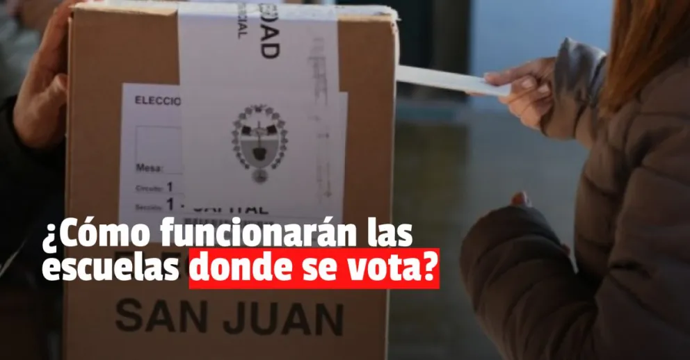 Así funcionarán las escuelas donde se vota