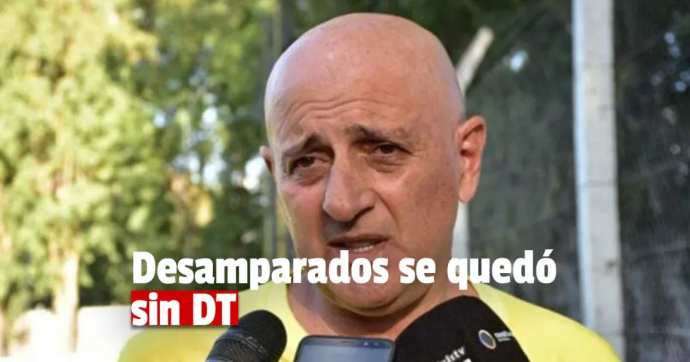 Desamparados: tras la eliminación Marcelo Fuentes dejó de ser el DT del equipo