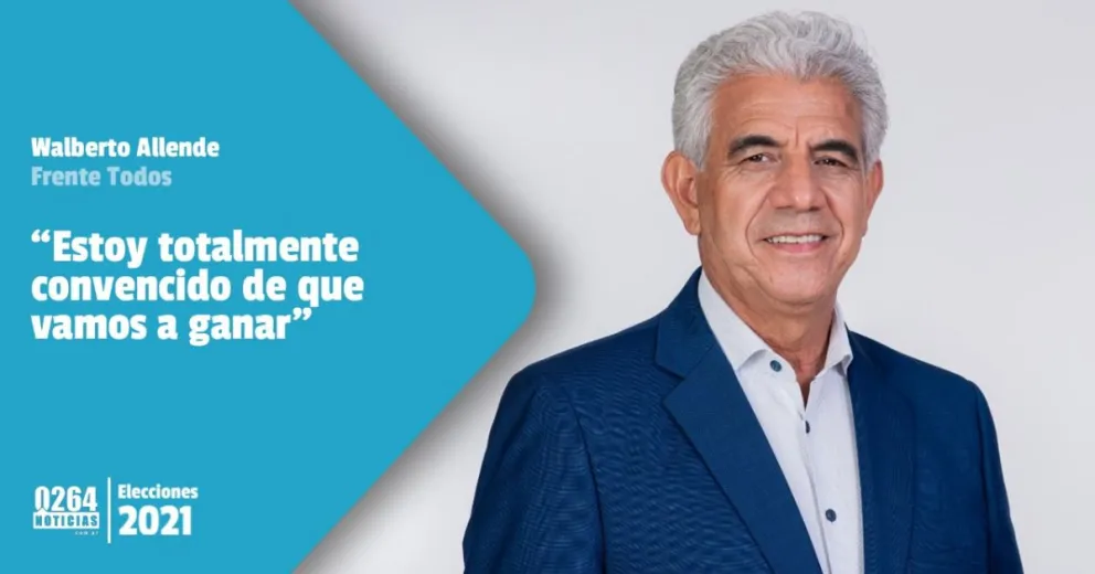 Walberto Allende: "Estoy totalmente convencido de que vamos a ganar"